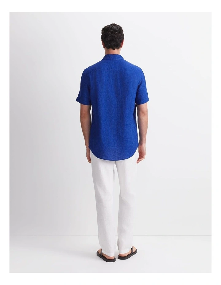 Short Sleeve Delave Linen Shirt image 2