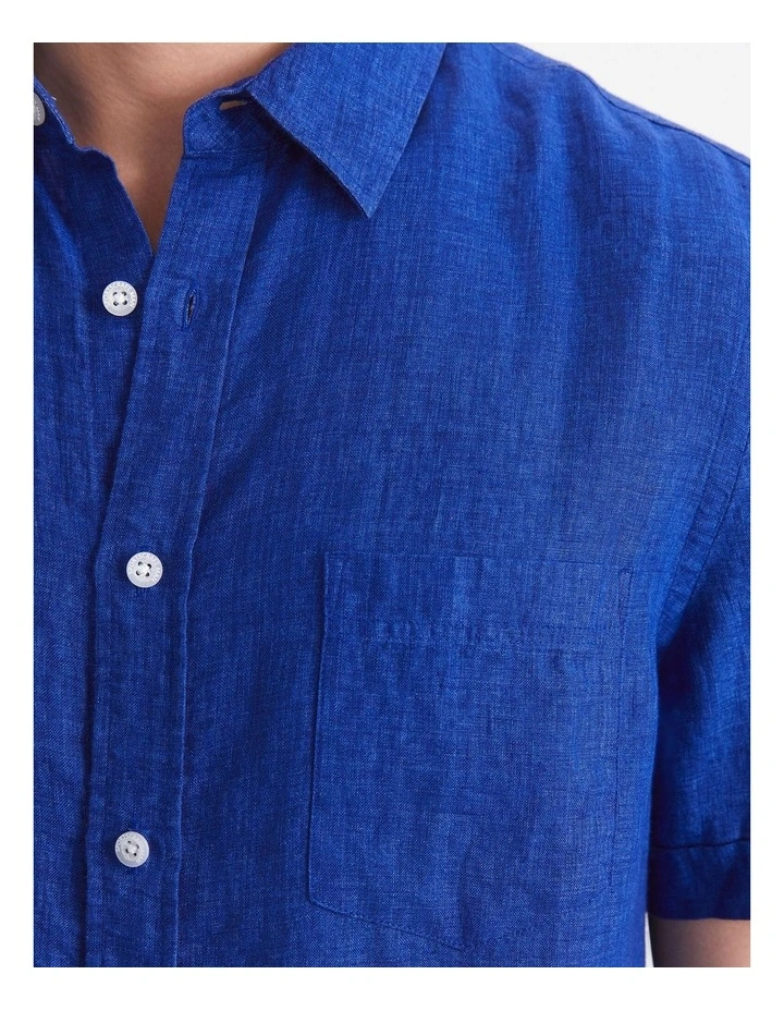 Short Sleeve Delave Linen Shirt image 7
