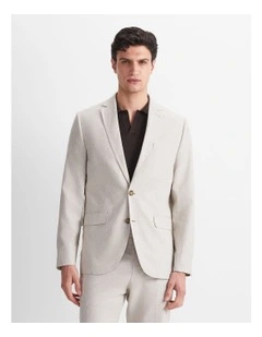 Jeffrey Linen Blend Suit Jacket