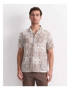 Casper Short Sleeve Print Shirt