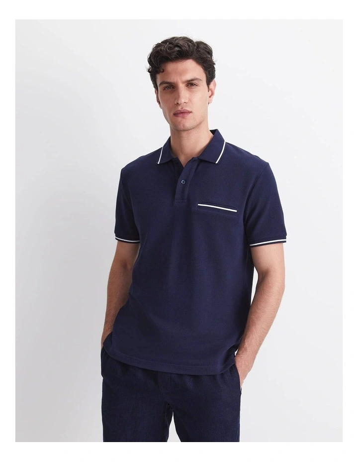 Toby Cotton Texture Polo image 3