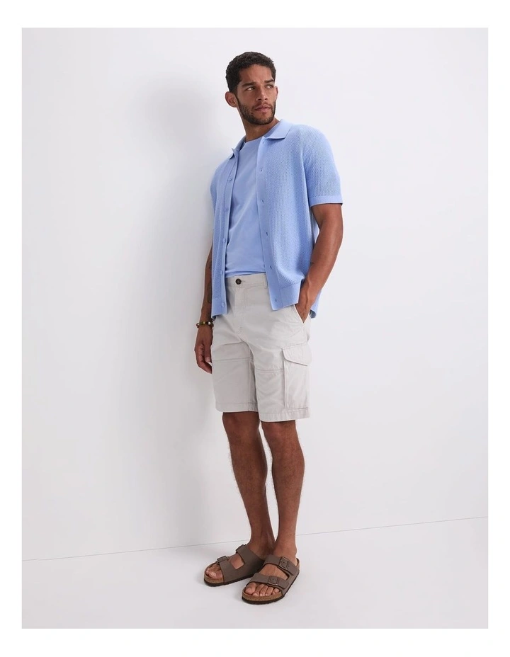 Francis Knit Shirt in Sky image 4