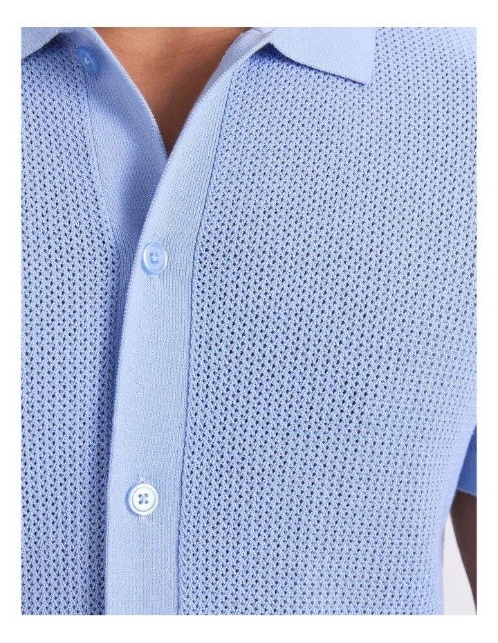 Francis Knit Shirt in Sky image 6