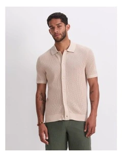 Francis Knit Shirt in Natural