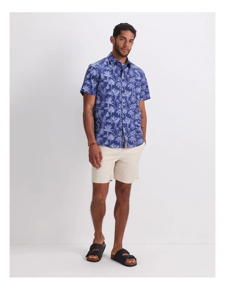 Darwin Short Sleeve Liberty Shirt in Navy image 4