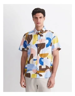 Blake Short Sleeve Print Shirt