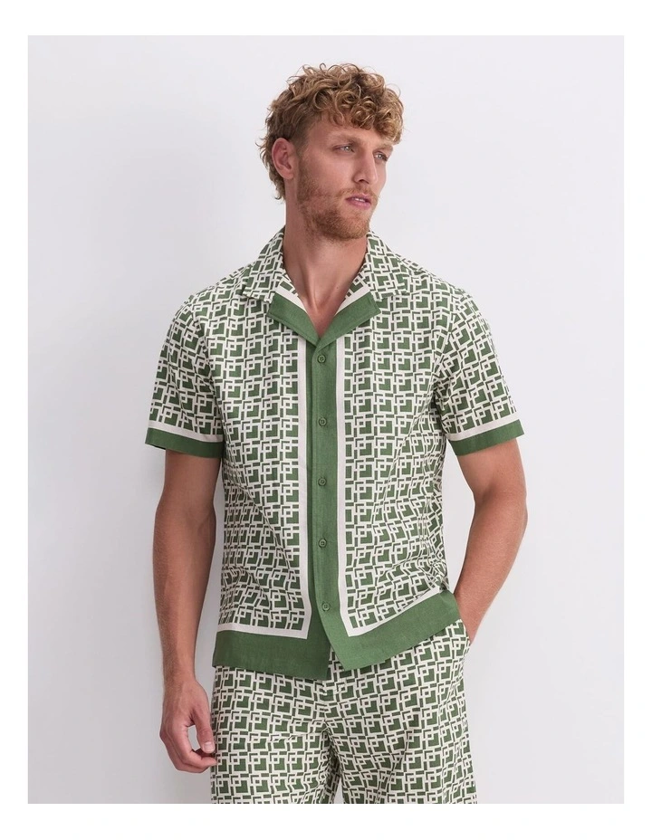 Dominic Resort Shirt in Green image 1