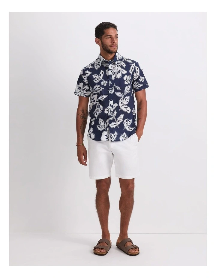 Rhett Short Sleeve Print Shirt in Midnight image 4