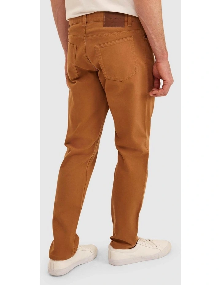 Tapered Bedford Jean in Brown image 3