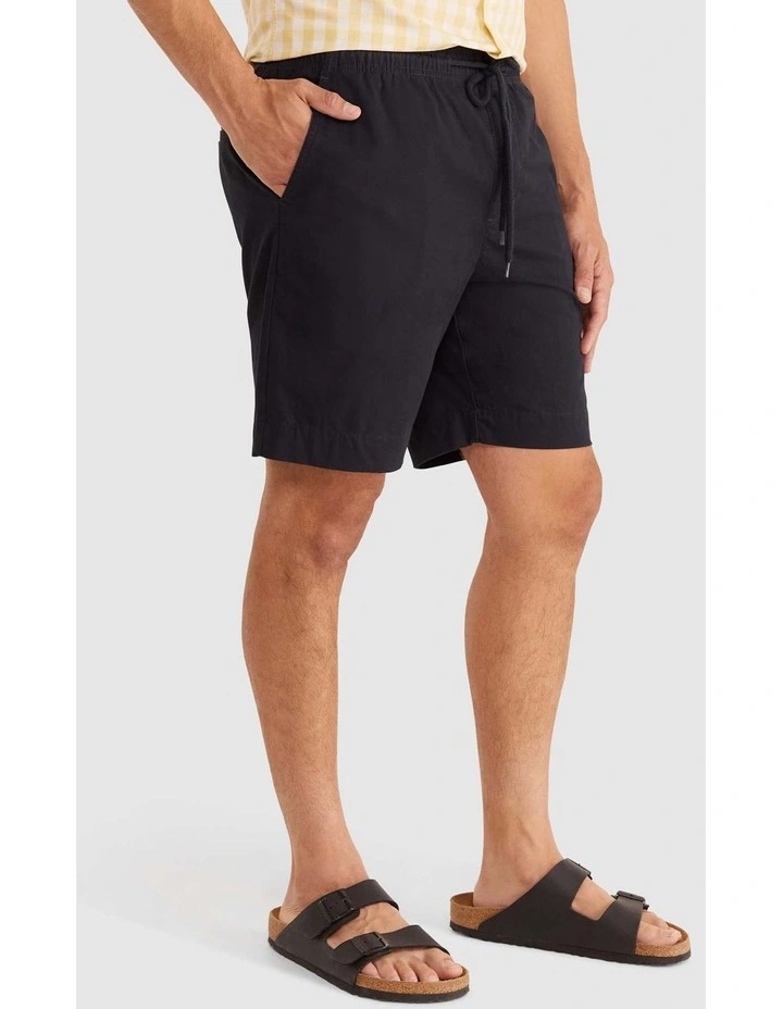Pull On Short in Black image 3