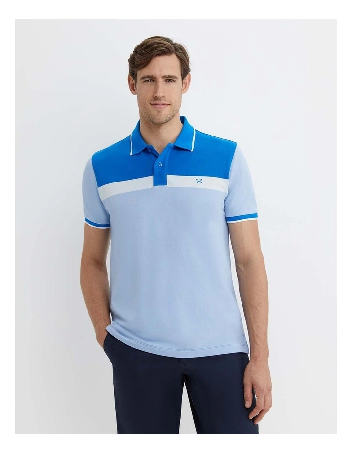 Bourke Polo Shirt in Blue Multi image 1