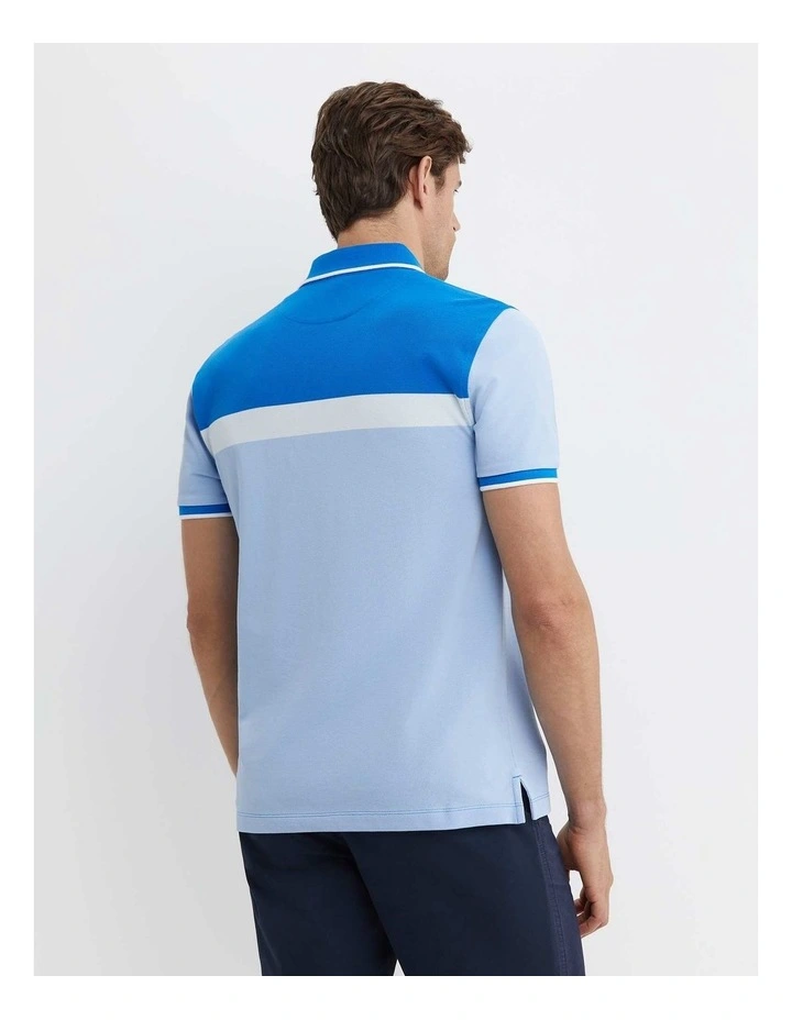 Bourke Polo Shirt in Blue Multi image 4