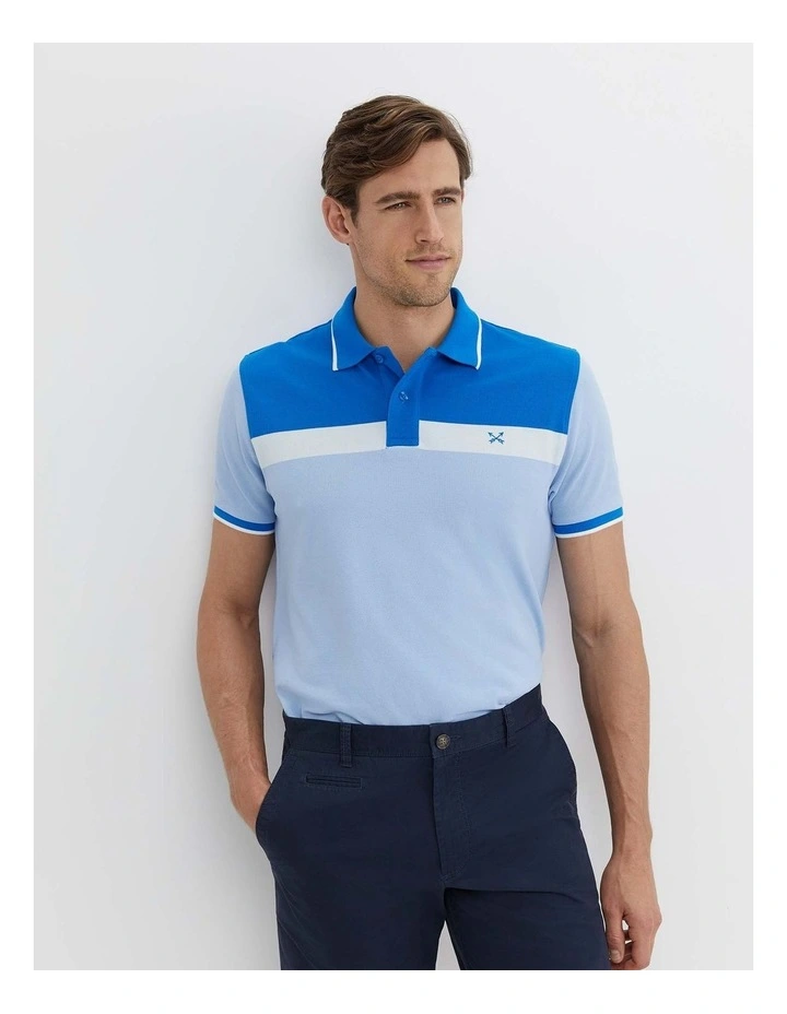Bourke Polo Shirt in Blue Multi image 5