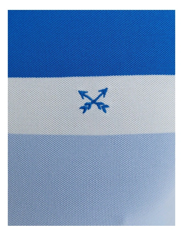 Bourke Polo Shirt in Blue Multi image 6