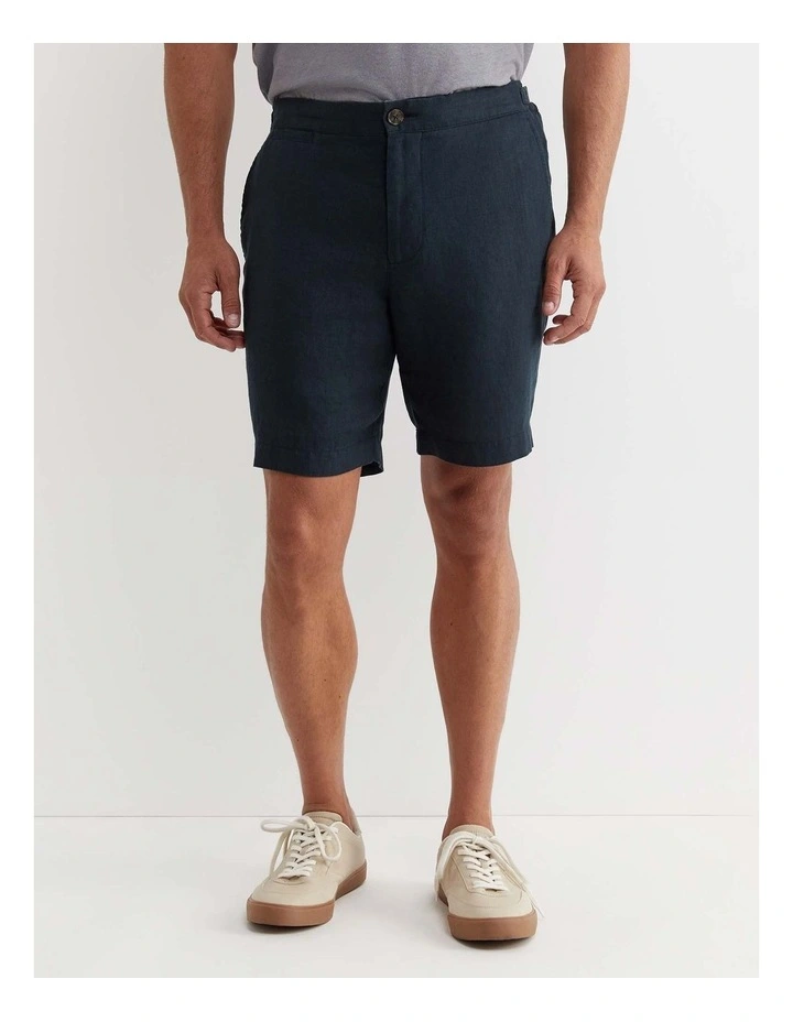 Holland Linen Short in Washed Black image 1