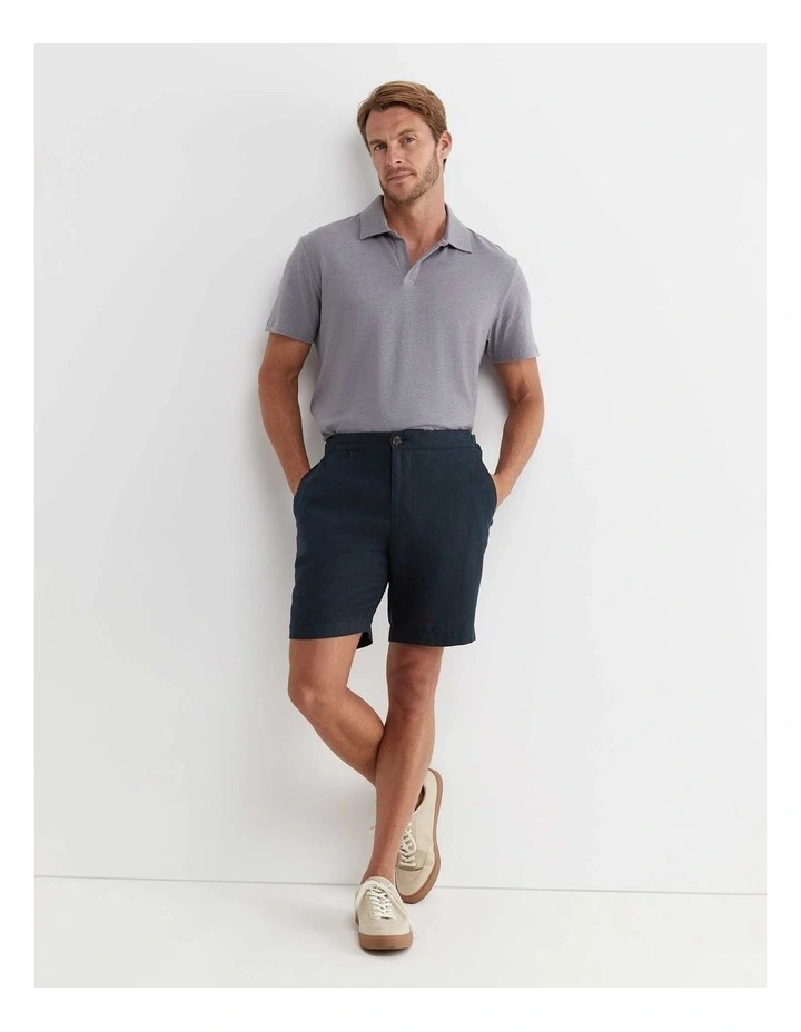 Holland Linen Short in Washed Black image 2