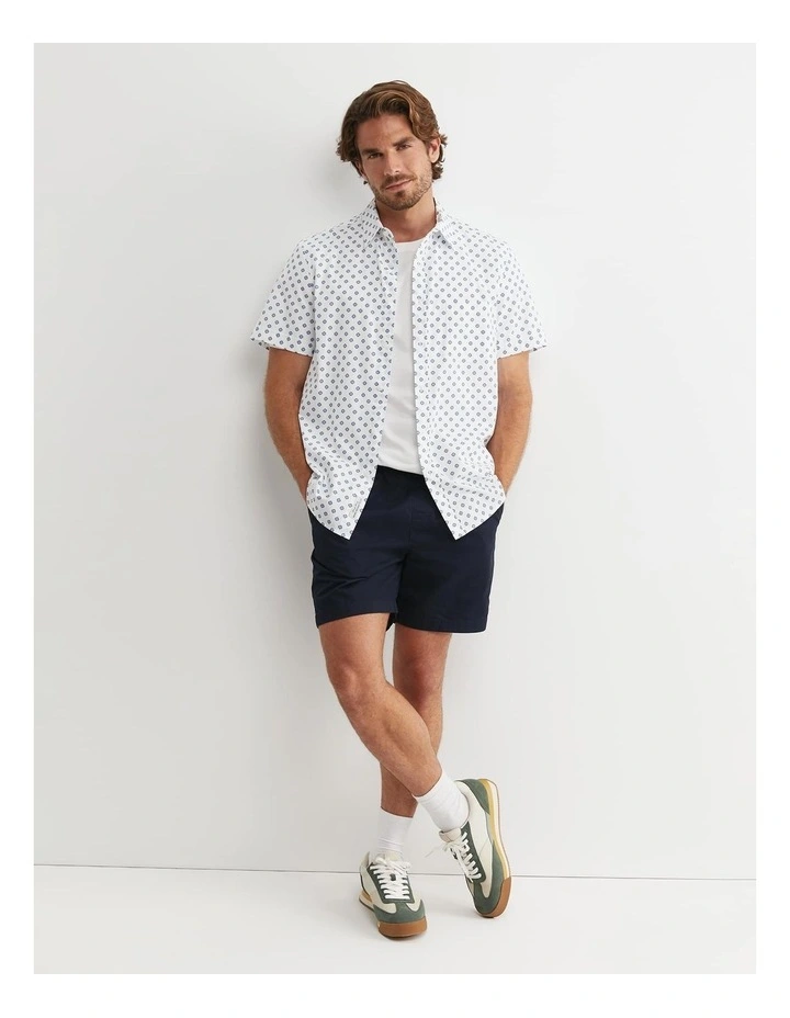 Parker Short Sleeve Shirt in White/Multi image 2