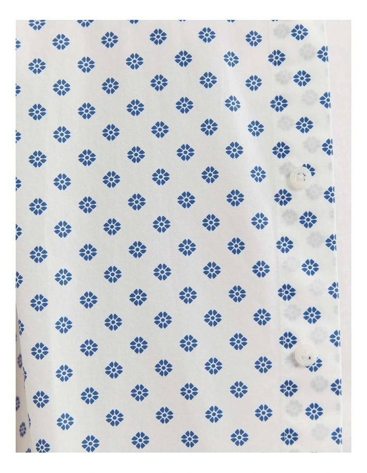 Parker Short Sleeve Shirt in White/Multi image 6
