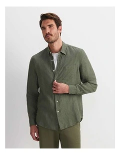Linen Long Sleeve Delave Shirt