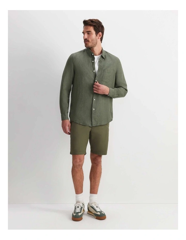 Linen Long Sleeve Delave Shirt image 2