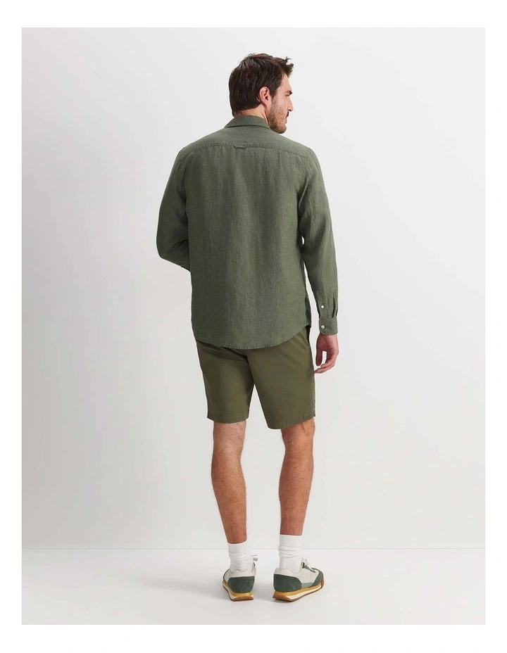 Linen Long Sleeve Delave Shirt image 4