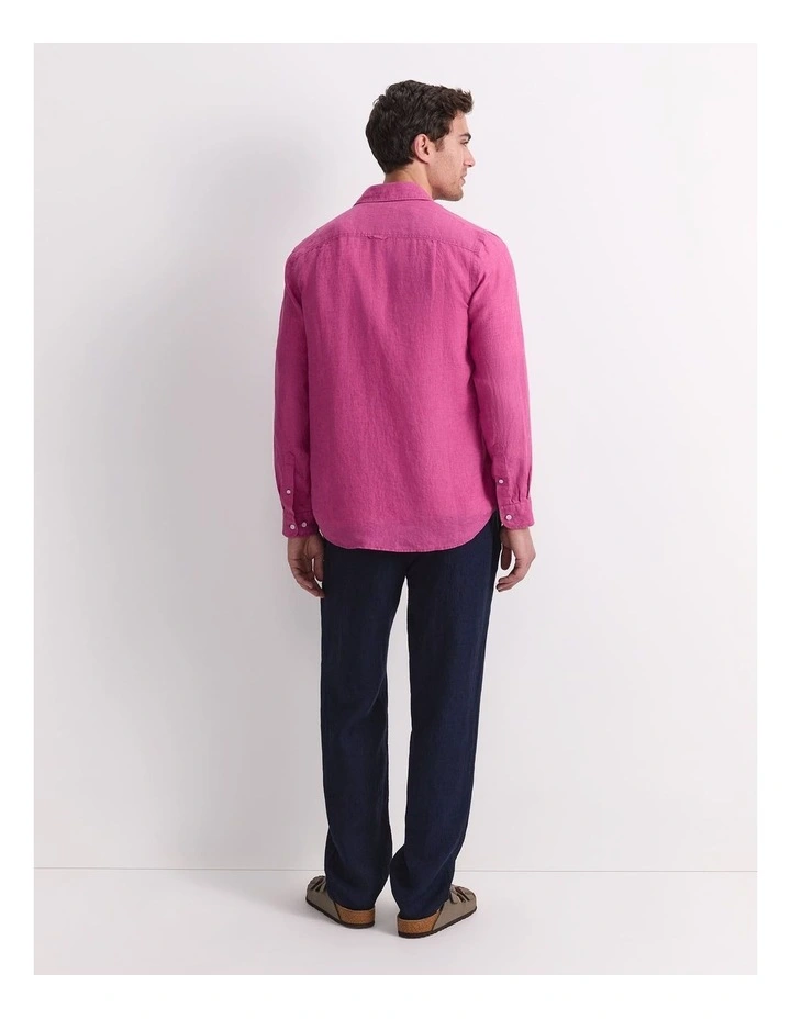 Linen Long Sleeve Delave Shirt image 2