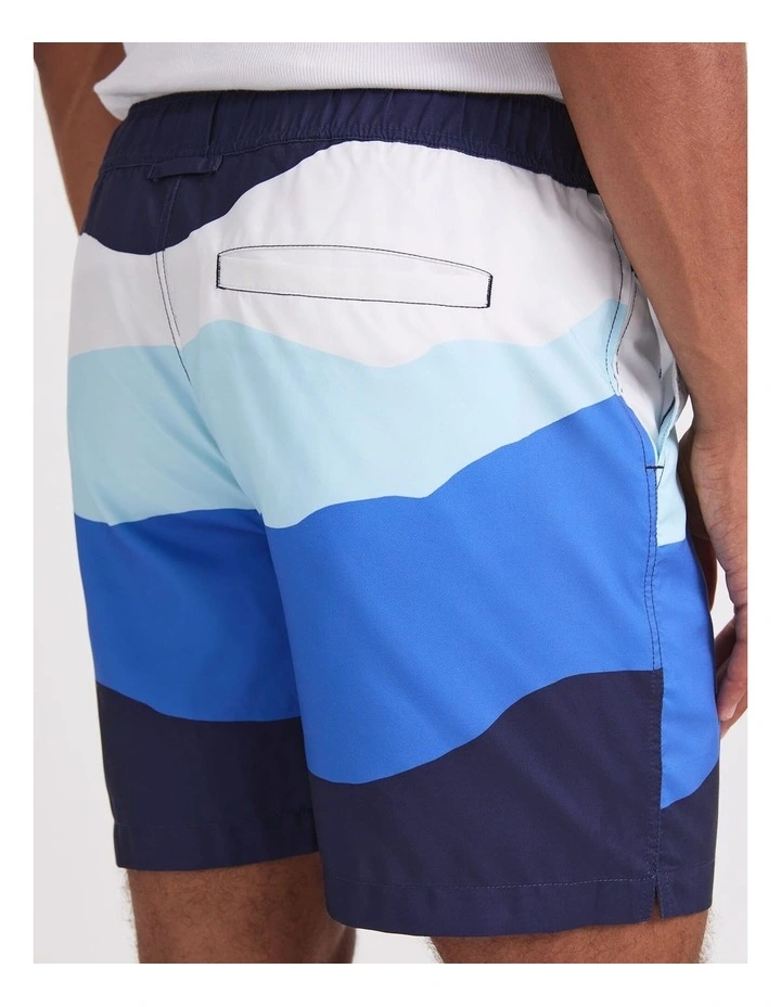 7th Wave Swim Short in Blue image 6