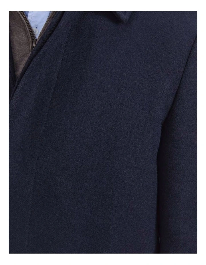 Micah Double Faced Coat in Blue image 7