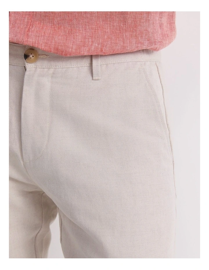 Otis Linen Blend Pant in String image 5