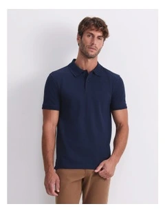 SC Pique Polo in Blue