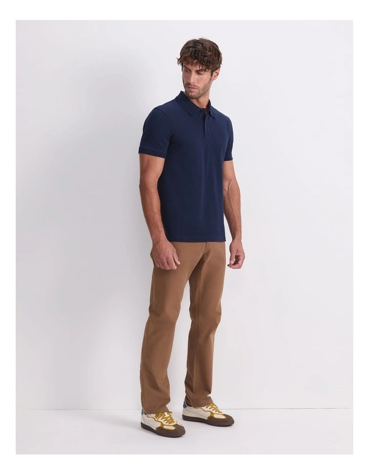 SC Pique Polo in Blue image 3