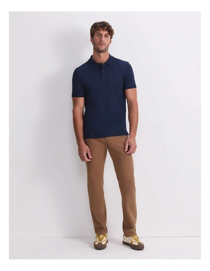 SC Pique Polo in Blue image 4