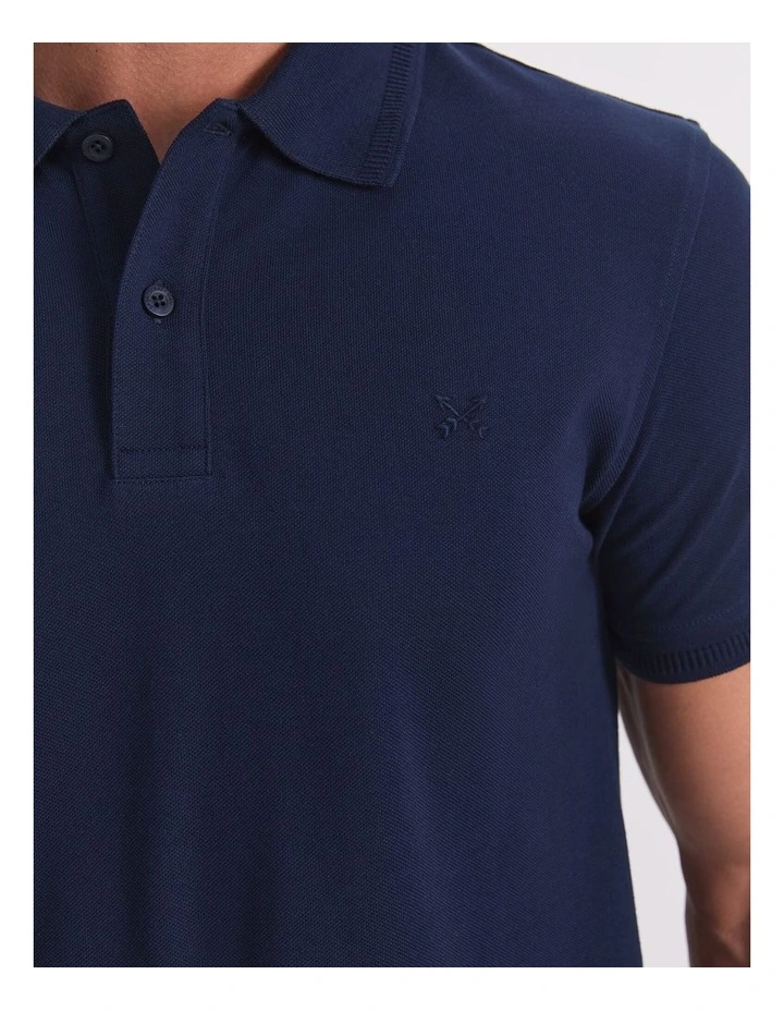 SC Pique Polo in Blue image 6
