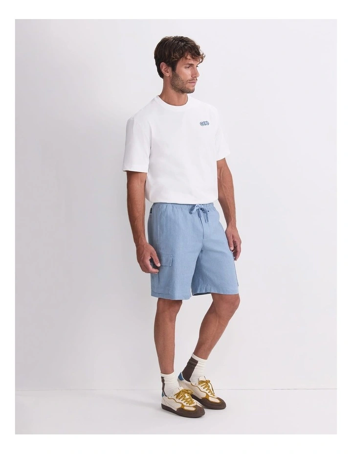 Caffery Cargo Shorts in Blue image 4