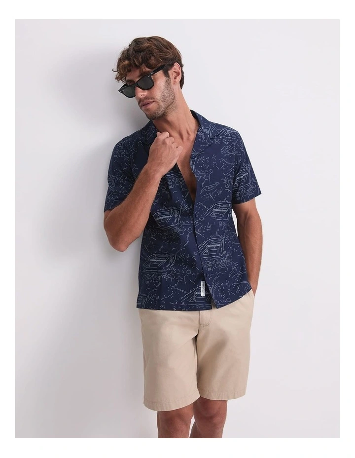 Rally Short Sleeve Print Shirt in Multi image 3