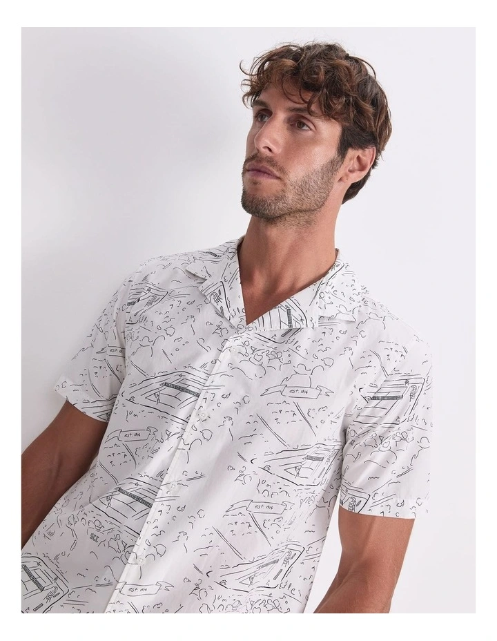 Rally Short Sleeve Print Shirt in Multi image 5