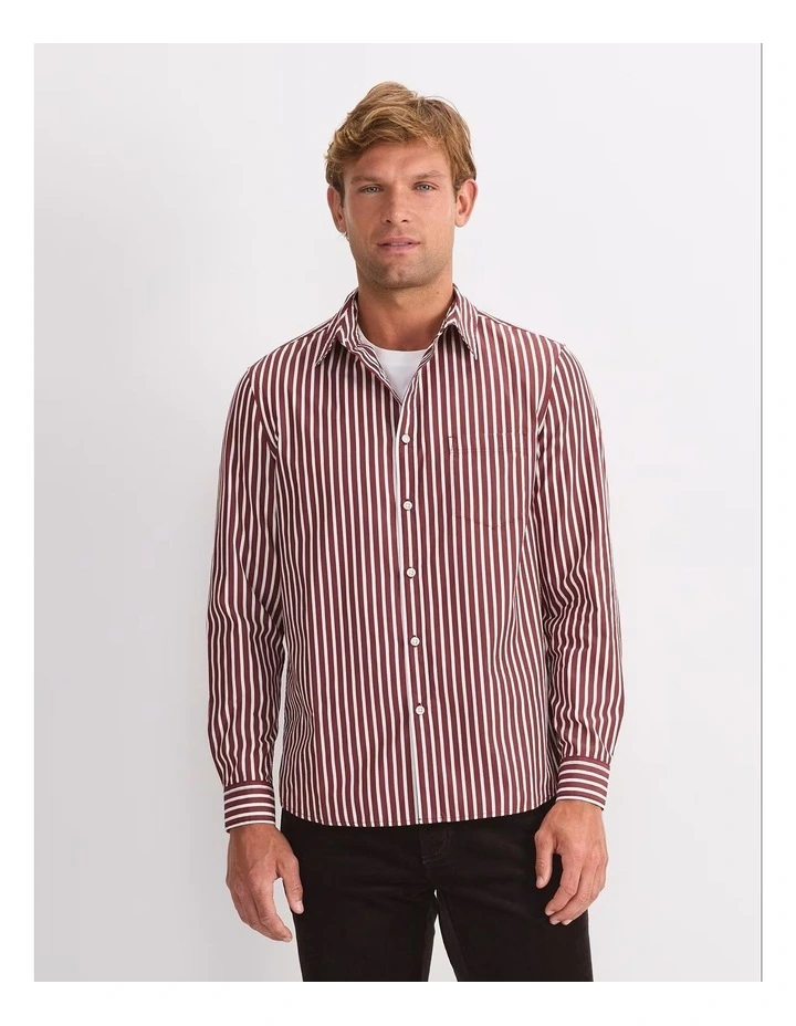 Ryan Stripe Long Sleeve Shirt image 1