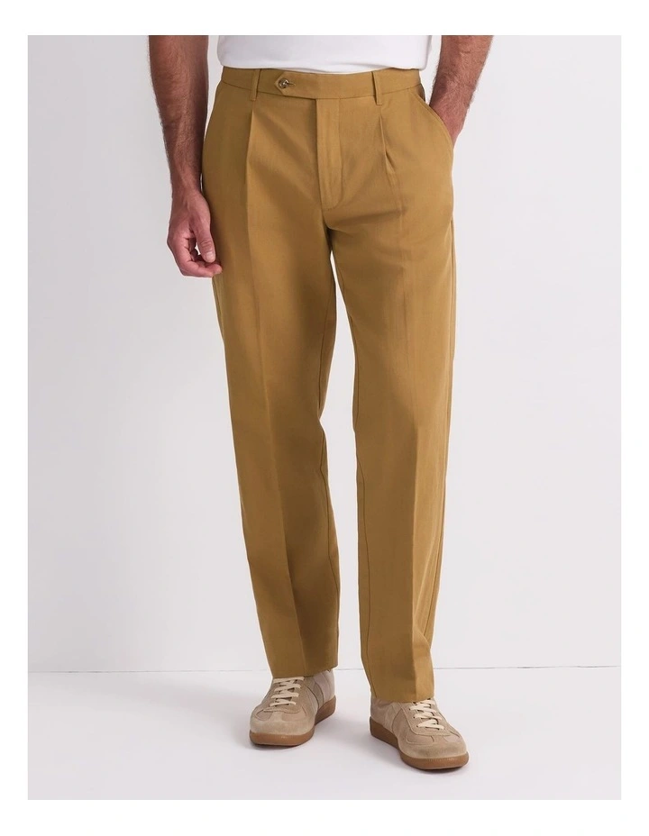 Alain Tailored Pant in Brown image 1
