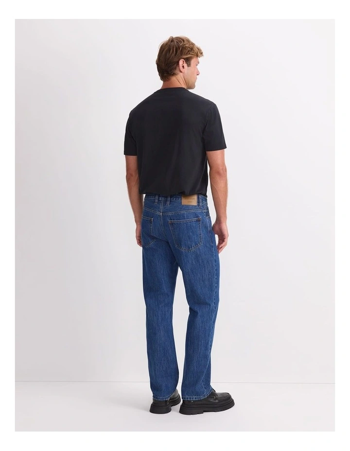 Anderson Straight Jean in Mid Blue image 2