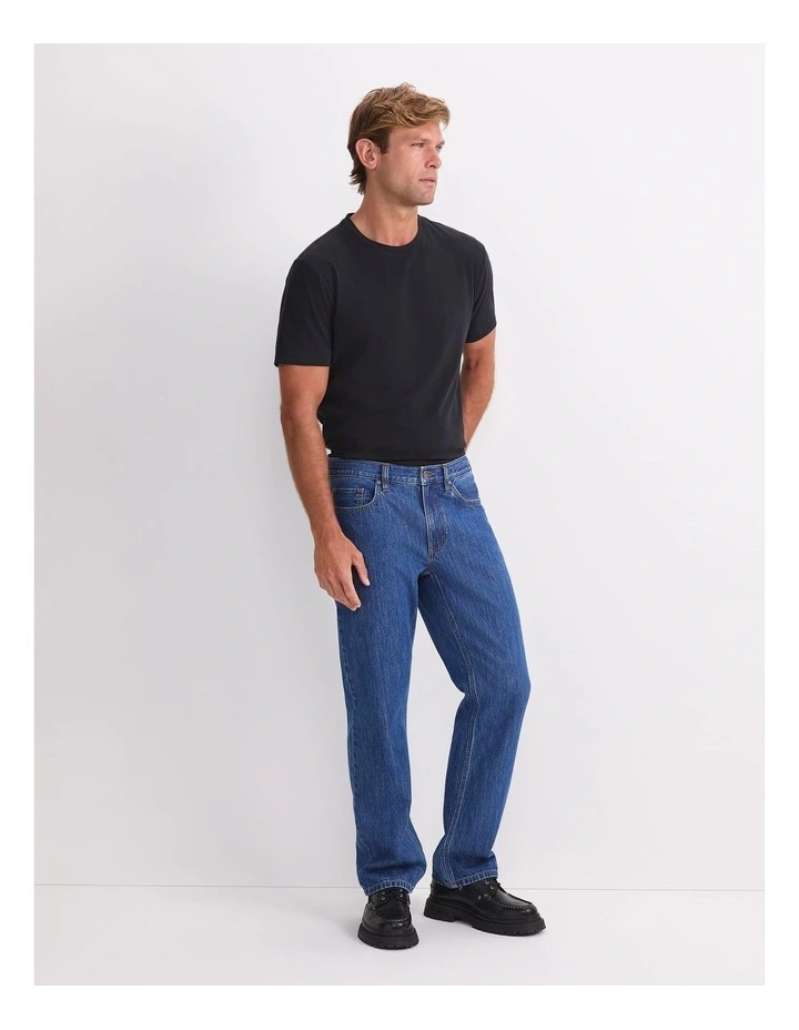 Anderson Straight Jean in Mid Blue image 3