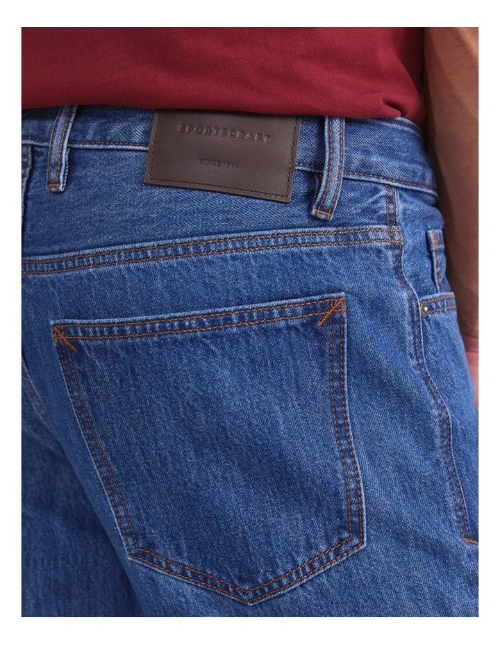 Anderson Straight Jean in Mid Blue image 5