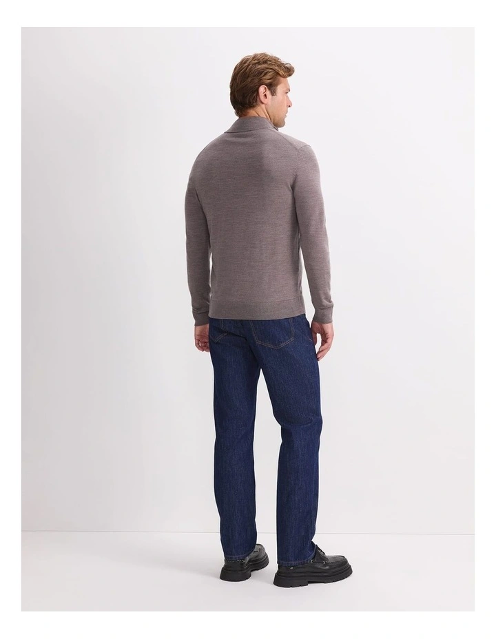 Merino Quarter Zip Knit image 2