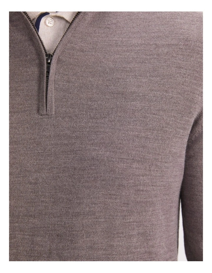 Merino Quarter Zip Knit image 7