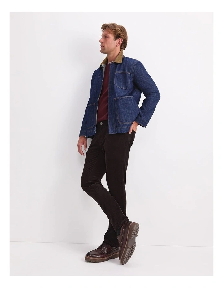 Hudson Cord Pant in Brown image 4