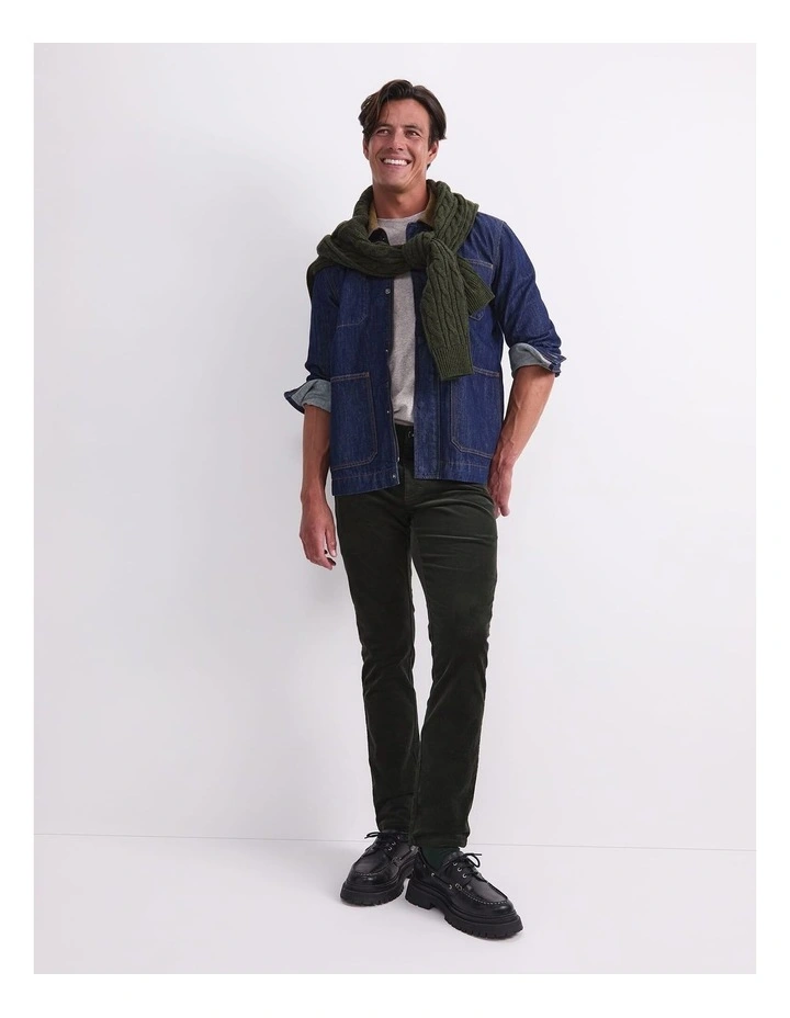 Hudson Cord Jeans in Black image 4