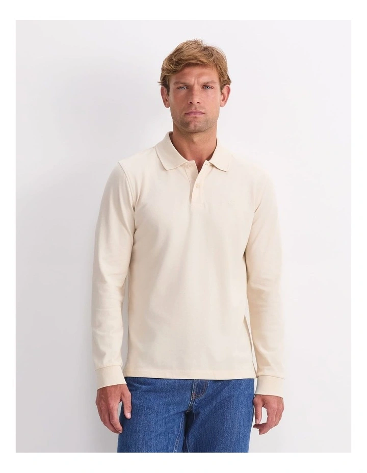 Long Sleeve SC Pique Polo image 1