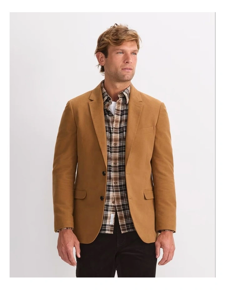 Italian Moleskin Jacket in Yellow image 1