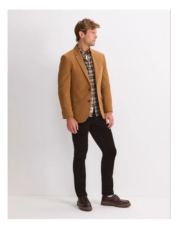 Italian Moleskin Jacket in Yellow image 2