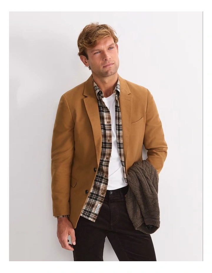 Italian Moleskin Jacket in Yellow image 5
