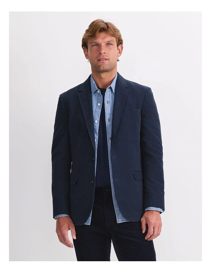Italian Moleskin Jacket in Blue image 1